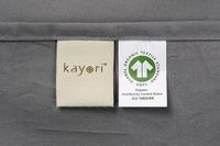 Kayori Shizu Taie d'oreiller Coton 60x70 2 Pièces - Anthracite