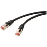 Renkforce RF-5771886 Netwerkkabel Zwart 1,5 m Cat6 S/FTP (S-STP) Rond