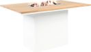 Cosi Fires - Vuurtafel Cosiloft Relax Eettafel White / Teak (120 cm)