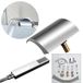 Robinet de cuisine et de salle de bain avec cascade - Douchette - Bec haut - Montage à 5 trous - Cartouche en céramique - Corps en laiton - Chrome