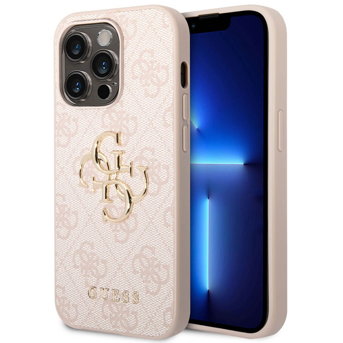 Guess PU Back Cover Case for Apple iPhone 14 Pro - Pink