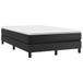 Boxspring Boxspring avec matelas similicuir noir 120x190 cm