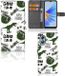 B2Ctelecom Telefoonhoesje met Pasjes OPPO A17 - Dinosaurus - Book Case