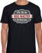 Shoppartners Bv T-shirt cadeau pour le meilleur maître du barbecue pour hommes - noir avec gris - chemise cadeau barbecue / vêtements - fête des pères M