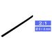 TRU COMPONENTS 1568126 Krimpkous zonder lijm Zwart 8.60 mm 4 mm Krimpverhouding:2:1 per meter
