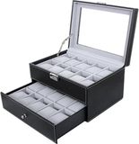 SONGMICS Nancy's Horlogebox - Horlogedoos Met Spiegel - 20 Horloges