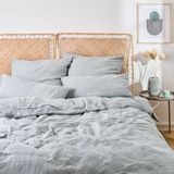 Blumtal Mousseline Dekbedovertrek 135 x 200 cm - Blauw