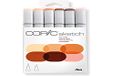 COPIC Sketch Marker Set "Portrait" met 6 kleuren
