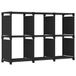 VidaXL Boekenkast met 6 schappen, Zwart, Staal, Polyester, 103x30x72.5 cm