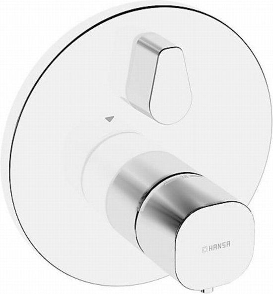 Hansa Living afdekset thermostaat rond met omstel - chroom
