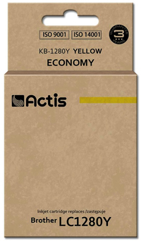 Actis ACTIS KB-1280Y inkt (vervangt Brother LC1280Y; standaard; 19 ml; geel)