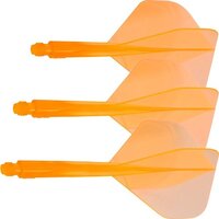 Condor Neon Axe Flight System - Standard Orange - Dart Flights Medium