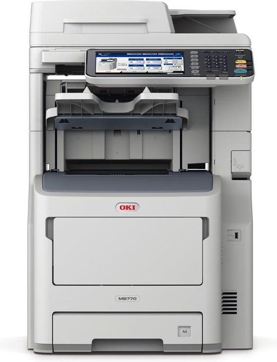 Oki MB770dnfax - LED Multifunctionele Printer - A4 - 52ppm - Zwart/Wit