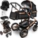 KIDUKU® Poussette 3 en 1 Ensemble complet