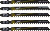 wolfcraft - 5 Lames de scie sauteuse - Lame de scie sauteuse, queue en T - 100mm - 2360000