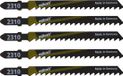 wolfcraft - 5 Decoupeerzaagbladen - Decoupeerzaagblad T-schacht - 100mm - 2360000