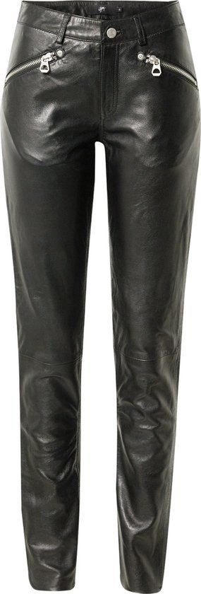 Mauritius Gipsy Dames Lederen broeken - zwart - L