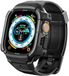 Spigen Rugged Armor Pro Étui avec Bracelet Compatible avec Apple Watch Ultra 49mm 2022 - Noir