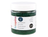 INNSPIRO Ronde glazen stenen, geglazuurd, groen, 2,3 mm, 10/0, 120 g