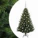 vidaXL Sapin de Noël artificiel avec boules 150 cm 150 LED Blanc chaud