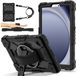 Samsung Galaxy Tab A11 Hoes Back Cover met Kickstand en Handriem Zwart