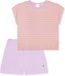 SCHIESSER Meisjes pyjama kort - Meisjes - Pyjamas - Korte mouw - Gestreept - Orchid - Katoen - Maat 92
