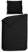 Heckettlane Dekbedovertrek Diamante - Moonless-Black - Eenpersoons - 140x200-220 cm + 1 sloop 60x70 cm, gemaakt van 100% Katoen-Satijn