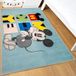 Disney Home vloerkleed voor kinderen - officieel gelicenseerd speelkleed voor kinderkamer, speelkamer - antislip en wasbare speelmat voor kinderen, Mickey Mouse-vloerkleed 80 x 120 cm