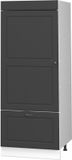 Vicco Opbergkast Fame-Line, Anthrazit-Gold Landhaus/Wit, 60 cm