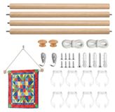 Houten wandkleedhanger voor muurdecoratie
