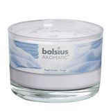 Bolsius Bougie parfumée + couvercle Frais Linge 63/90mm