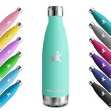 KollyKolla waterfles, roestvrij staal, 350 ml, 500 ml, 650 ml, 750 ml, dubbelwandig vacuüm geïsoleerd, lekvrij, BPA-vrij