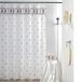 MSV 140117 douchegordijn, polyester/kunststof, 180 x 200 x 0,1 cm, incl. 12 ringen