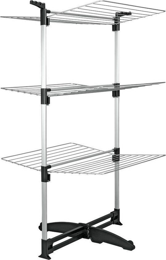 Tomado Metalex Ciclone Droogtoren - 40m - Zilvergrijs - Inklapbaar