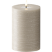 Delight Candles LED Blockkerzen WetLook Ø 10 x 15 cm Sand