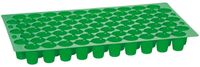 Merkloos / Sans marque Pflanzen Kölle 10294008 multipot plaat 50x30x4,5 cm, 73 potten rond, Ø 4,0 cm boven, Ø 2,5 cm onder, ca. 6 mm bodemgat, PS 0,6 mm, groen