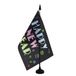 AZ FLAG Tafelvlag Gelukkig Nieuwjaar (Neon) 21x14 cm Plastic Voet