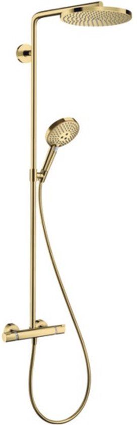 Hansgrohe Raindance Select S Showerpipe 240 1jet PowderRain - Polished Gold Optic