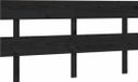 vidaXL - Hoofdbord - 164x3x81 cm - massief grenenhout - zwart