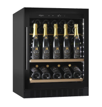 mQuvée Cave à champagne encastrable - WineCave 700 60S Anthracite Noir