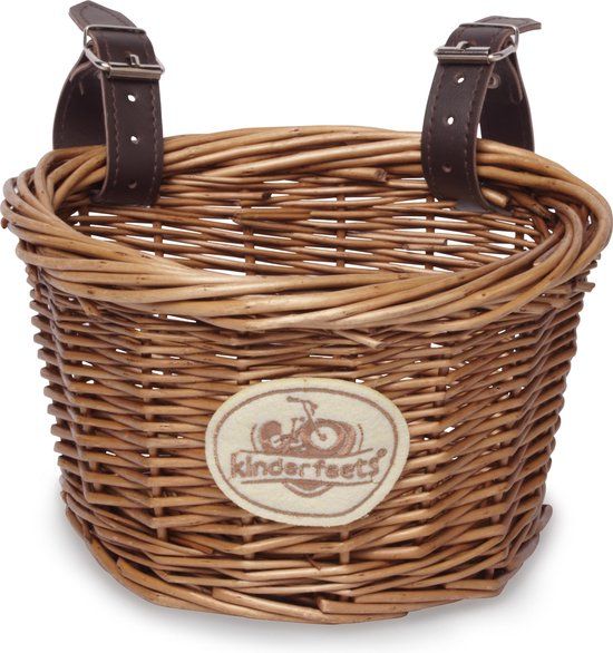 Kinderfeets Rieten Fietsmand - Multikleur