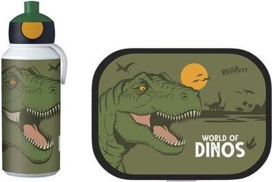 Mepal Campus Lunch Set - Dino - Lunchbox & Pop-up Drink Bottle