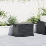 vidaXL Tuinopslagdoos Kunststof 77,5 x 54,5 x 53 cm Antraciet