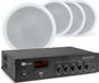 Power Dynamics Geluidsinstallatie met PDM25 100V versterker met Bluetooth & 4 CSPB5 plafondspeakers