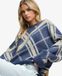 Superdry Pull Check Jacquard Brossé Coupe Décontractée Navy Taille: 36