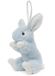 Uni-Toys - Konijn met slappe oren (lichtblauw) - met lus - 15 cm