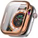 Strap-it Schokabsorberend TPU bescherm hoesje - soft case geschikt voor de Apple Watch series 10 / 11 - maat 42mm (rosé goud)