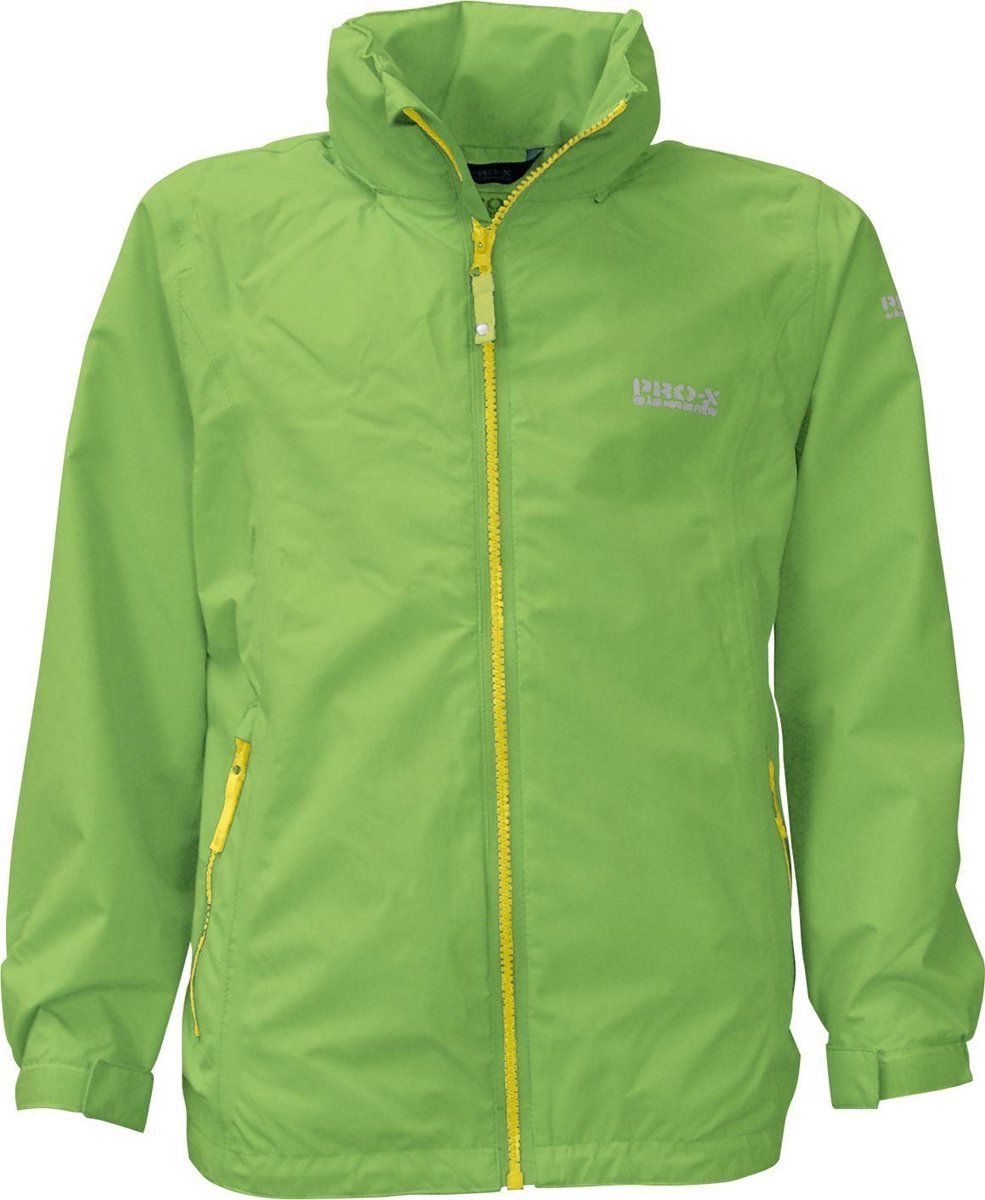Pro-X Elements - PXE lichtgewicht regenjas voor meisjes - Lina - Kiwi groen - maat 128cm