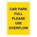 V Safety Parking Full Gebruik Overloop 210 x 297 mm (A4) - 3mm Aluminium composiet veiligheidsteken