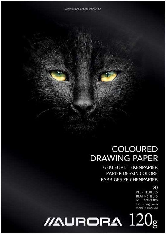 Aurora A4 Gekleurd Tekenpapier | 20 Vel | Gemengde Kleuren